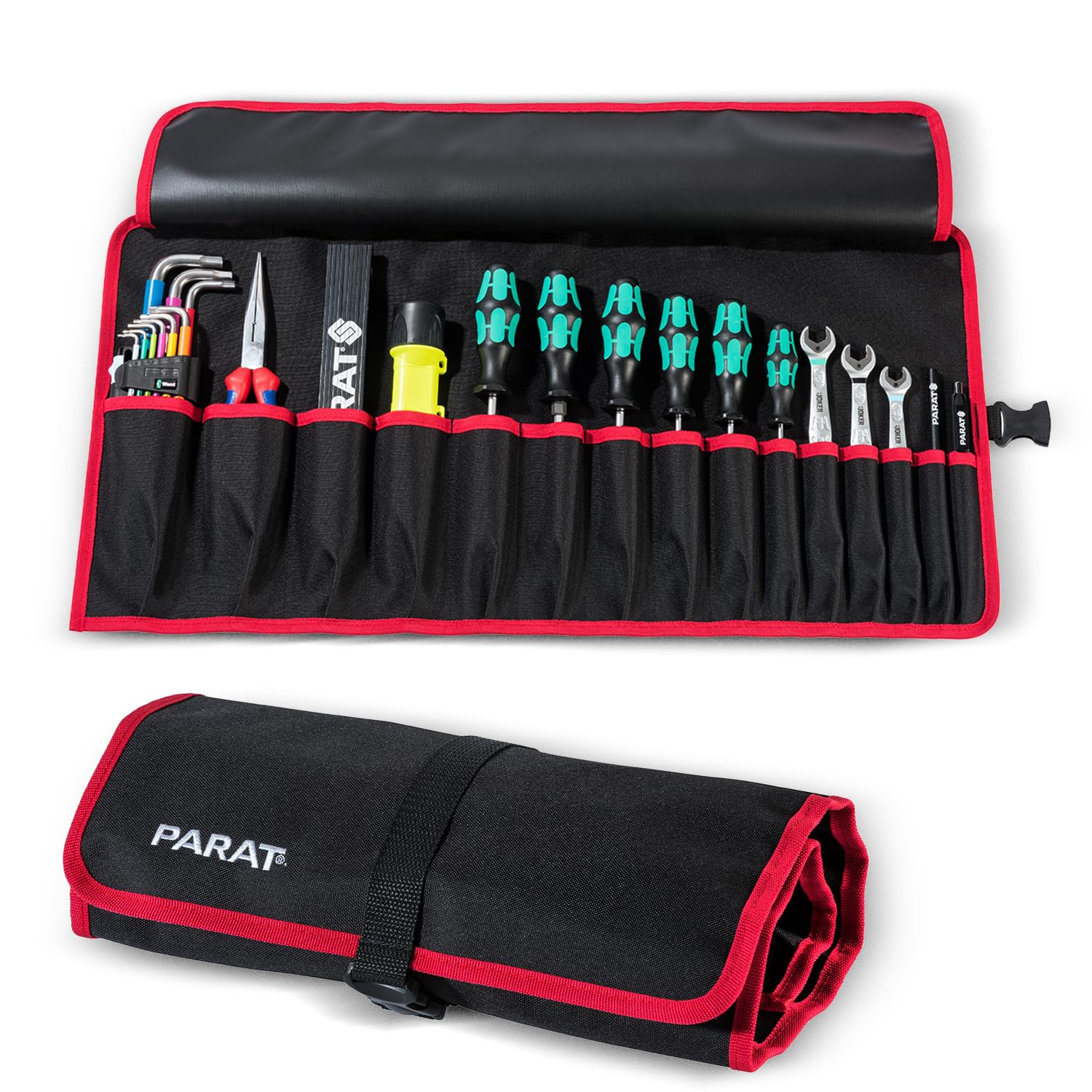 Parat Basic 5990828991 - Borsa portautensili Roll-Up Case 15 (misura S//borsa per attrezzi, colore: Nero/Nero