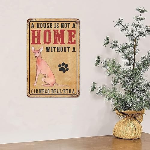 Vista 33 de Letrero de metal con texto en inglés «A House is Not A Home Without A Dogo Argentino» («A House is Not A Home Without A Dogo Argentino»)