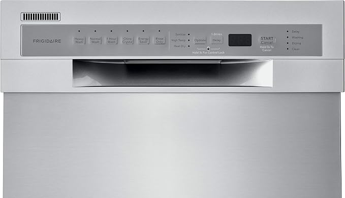 FRIGIDAIRE Lavavajillas compacto de control frontal ADA de 18 pulg. en acero inoxidable con brazos rociadores duales y nivel de ruido 52 dBA miniatura 9