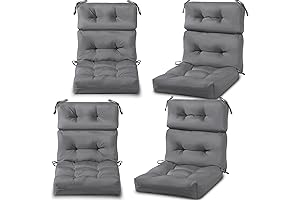 Geelin Premium 4-Piece Outdoor High Back Chair Cushions