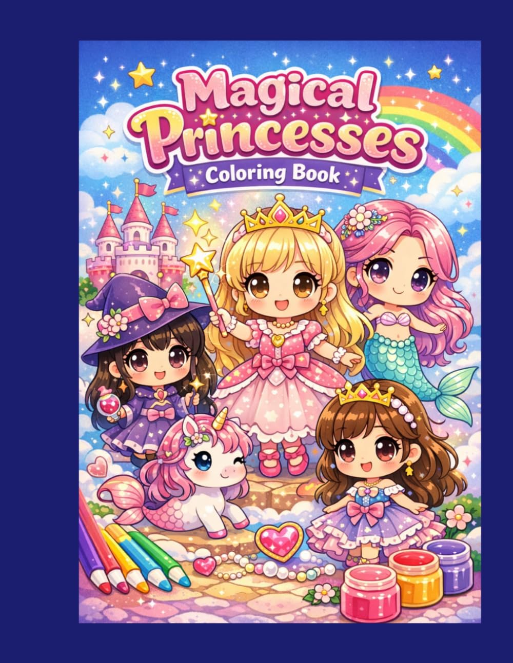 Magical Princesses Coloring Book