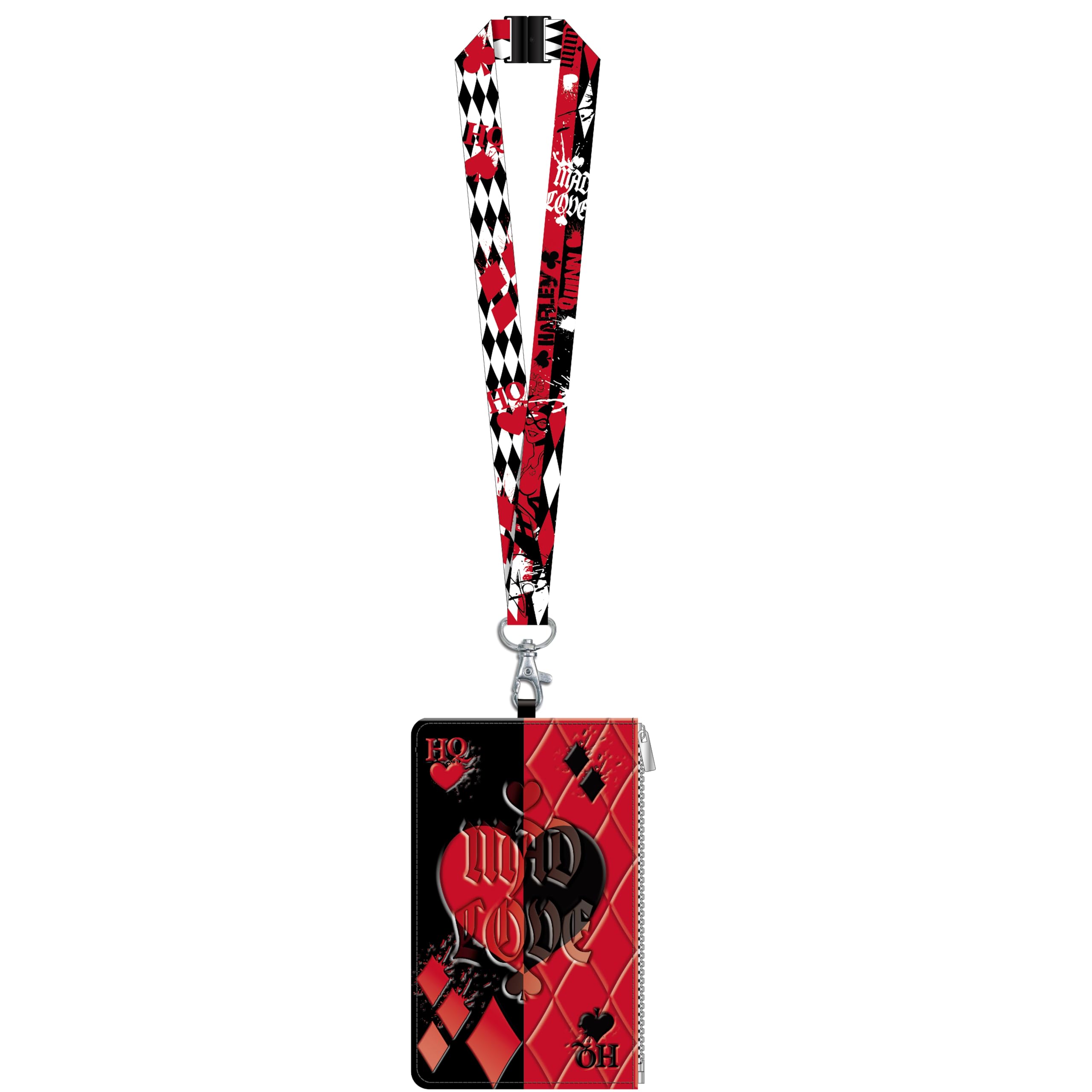 harley quinn card sleeves Amazon.com: DC Comics Harley Quinn Lanyard with Passport Holder, Clear ID  Card Slot, Coin Zipper Pouch and Detachable Neck Strap, Summer Vacation  2022 Travel Accessories, 7 inches : Clothing, Shoes & Jewelry