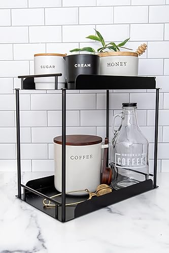 Miniatura 9 de Buzzelli Company - Estante de almacenamiento de 2 niveles para encimera, soporte organizador