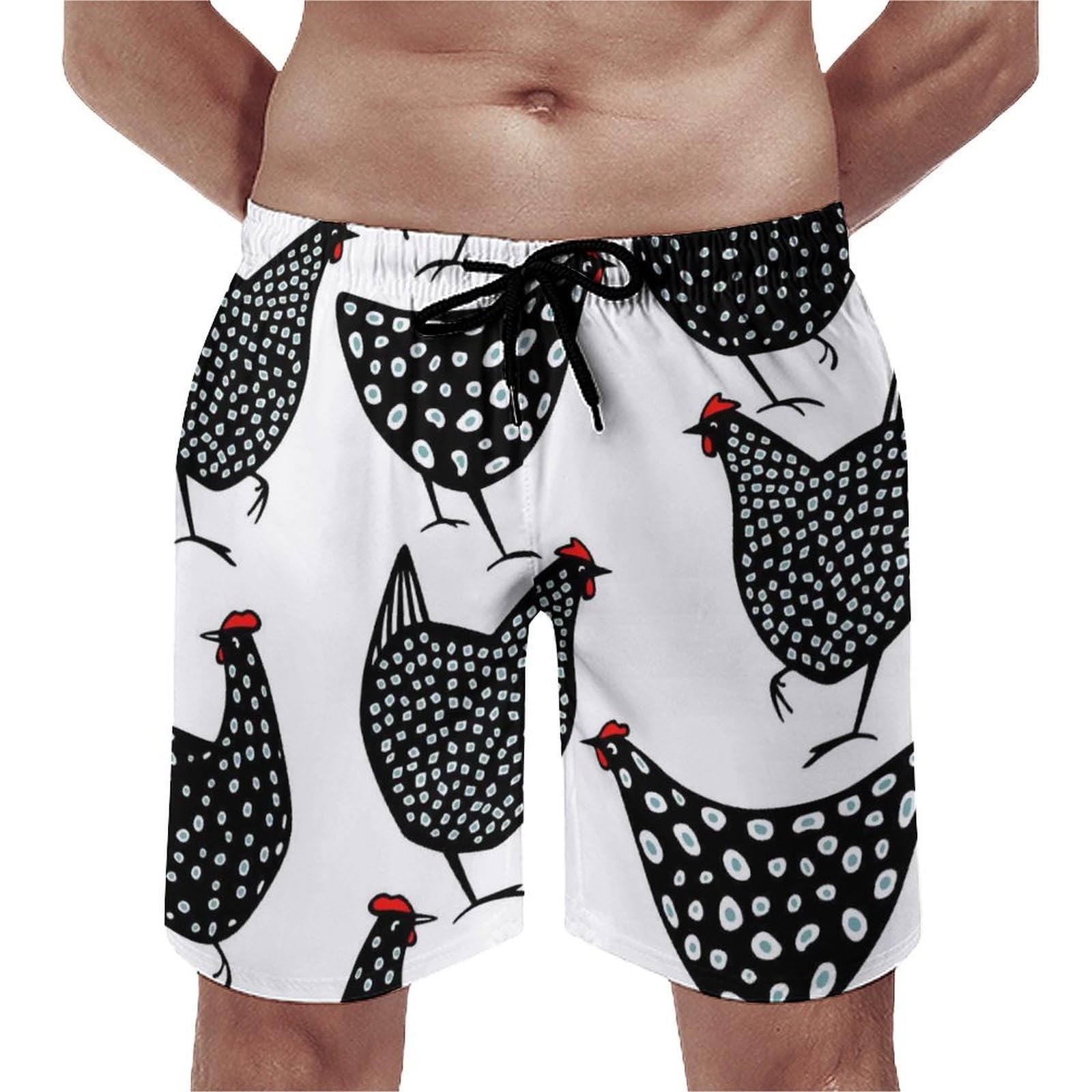 Maillot de bain noir UMENG short de bain homme séchage rapide anti-humidité avec poches S - 8