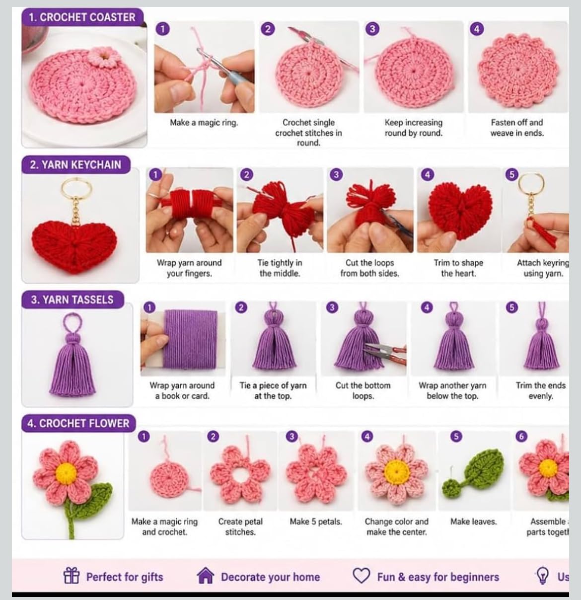 Crochet Starter Kit for Beginners - 30 Piece Set -6