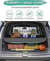 Vista 301 de Powerty Cubierta de Carga para Accesorios Kia Sportage 2023-2025 2026, Textura de Lona Cubierta Retráctil para Maletero Trasero de Carga de Equipaje