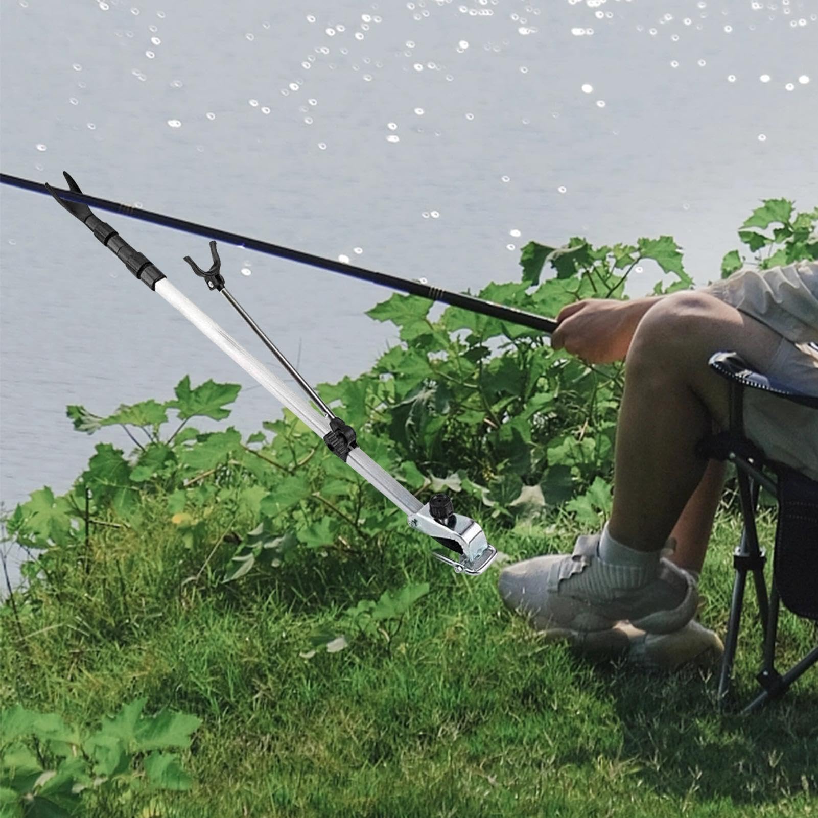 2 Portacanne Da Pesca Regolabili 360&deg; - In Acciaio Inossidabile Per Spiaggia, Fiume, Lago