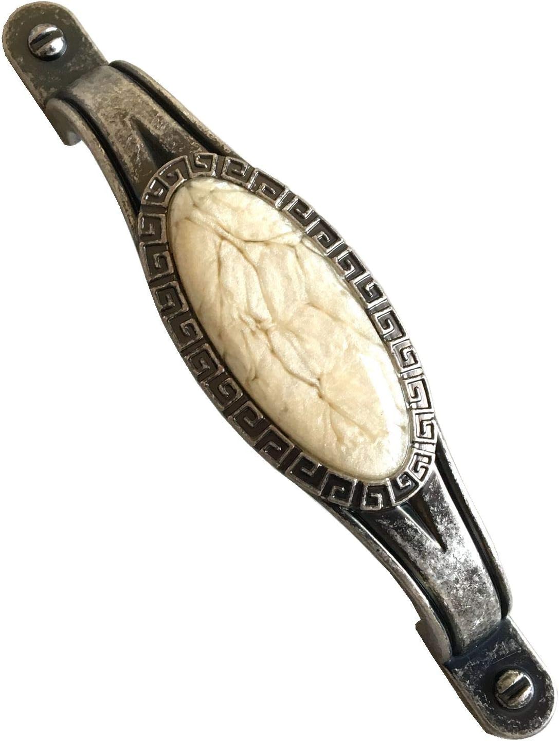 2.5" 3.75" 5" Cream Antique Pewter Drawer Pull Knob Cabinet Handle Dresser Pulls Kitchen Door Handles Hardware 64 96 128 mm Centers/C-C:2.5" (Size : L:3.3" (84 mm)/C-C:2.5" (64 mm))