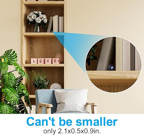 Miniatura 3 de Smallest Wireless WiFi IP Camera,Tiny Spy Camera,HD1080P Video Recording Live Feed,Baby Monitor,Nanny Cam,Pet Cam with Night Vision,Motion