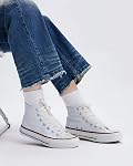 Women's Canvas High Top Sneakers Lace Up Casual Fashion Shoes