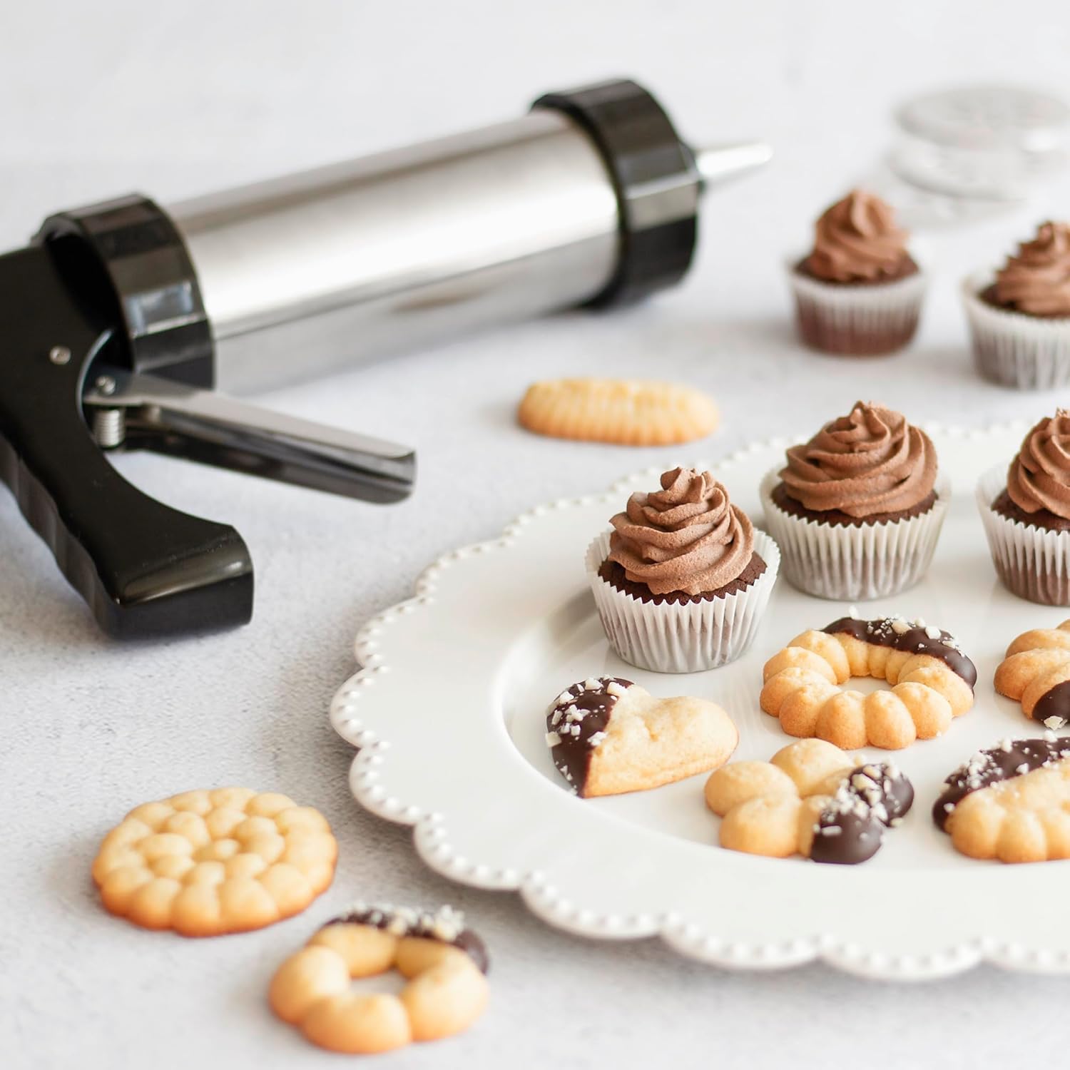 Städter 229167 Pastry Press Stainless Steel Silver