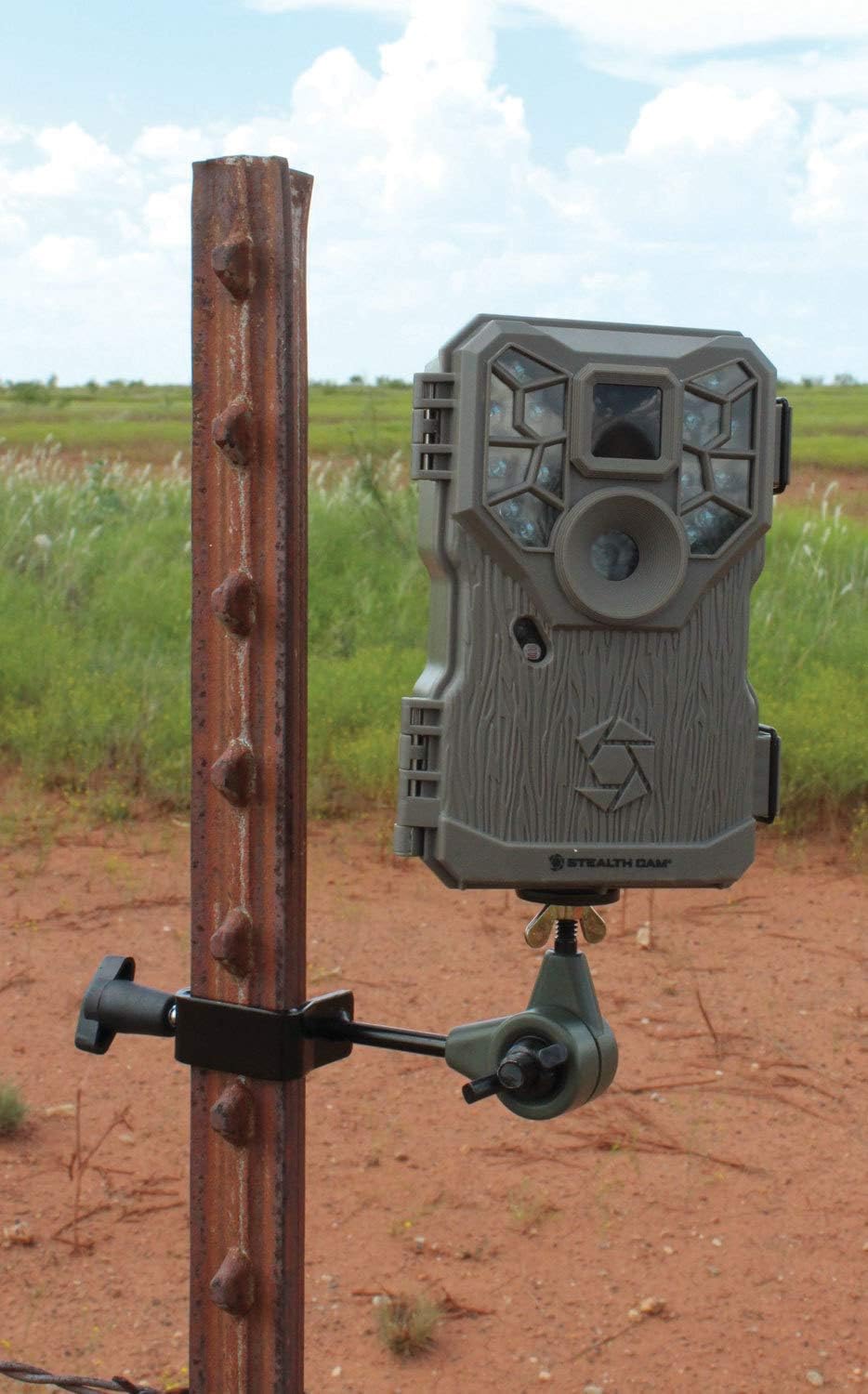 HME Products T-Post Trail Camera Holder Bundle (4 Items)