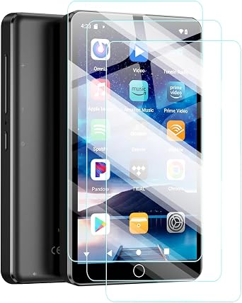 Screen Protector for Fanvace MP3 & MP4 Players with 4" Touchscreen and Speaker, High-definition Scratch Resistant Film,HD Clear, Bubble Free,Easy Installation, 3 Pack.