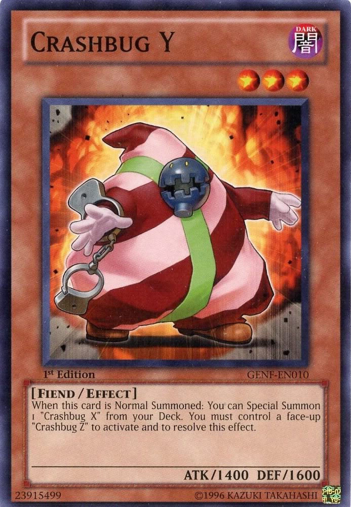 yugioh crashbug deck X GENF-EN009 1st ed SINGLE USED EXCELLENT CONDITION SEE PHOTOS Super Crashbug" Reviews and Rating