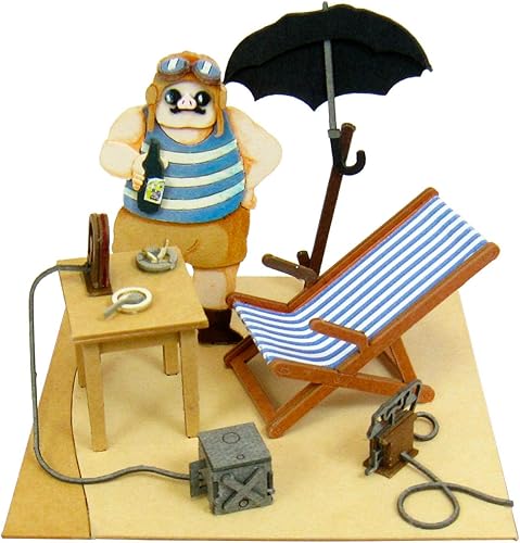 Sankei MP07-23 Studio Ghibli Mini Red Pig Polka Agito, sin escala, Papercraft