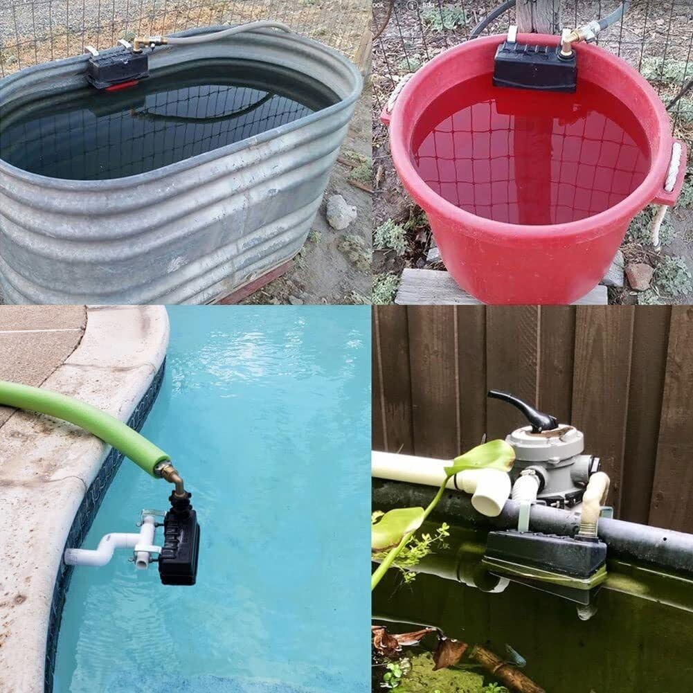 2er Pack Schwimmer Ventil für Viehtränken und Wassertanks, Automatische