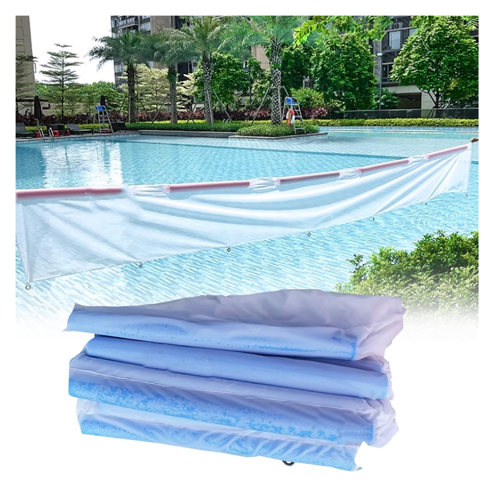 Questa Rete Skimmer per Piscine Esterne - Rete Portatile per la Raccolta delle Foglie, reti per la Pulizia di Piscine Commerciali di Grandi Dimensioni/Cattura detriti galleggianti 300 500 10