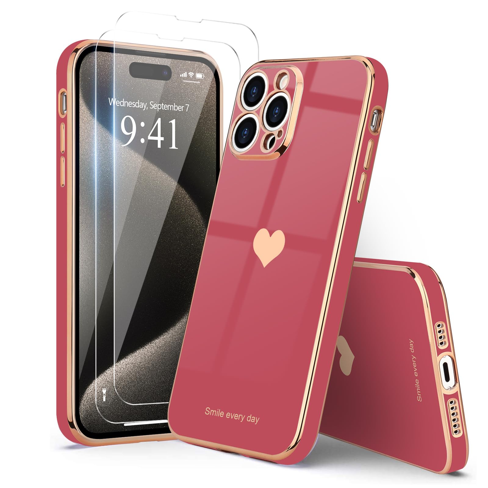 Teageo Compatibile Per IPhone 15, Custodia Per Cellulare Ragazze Con