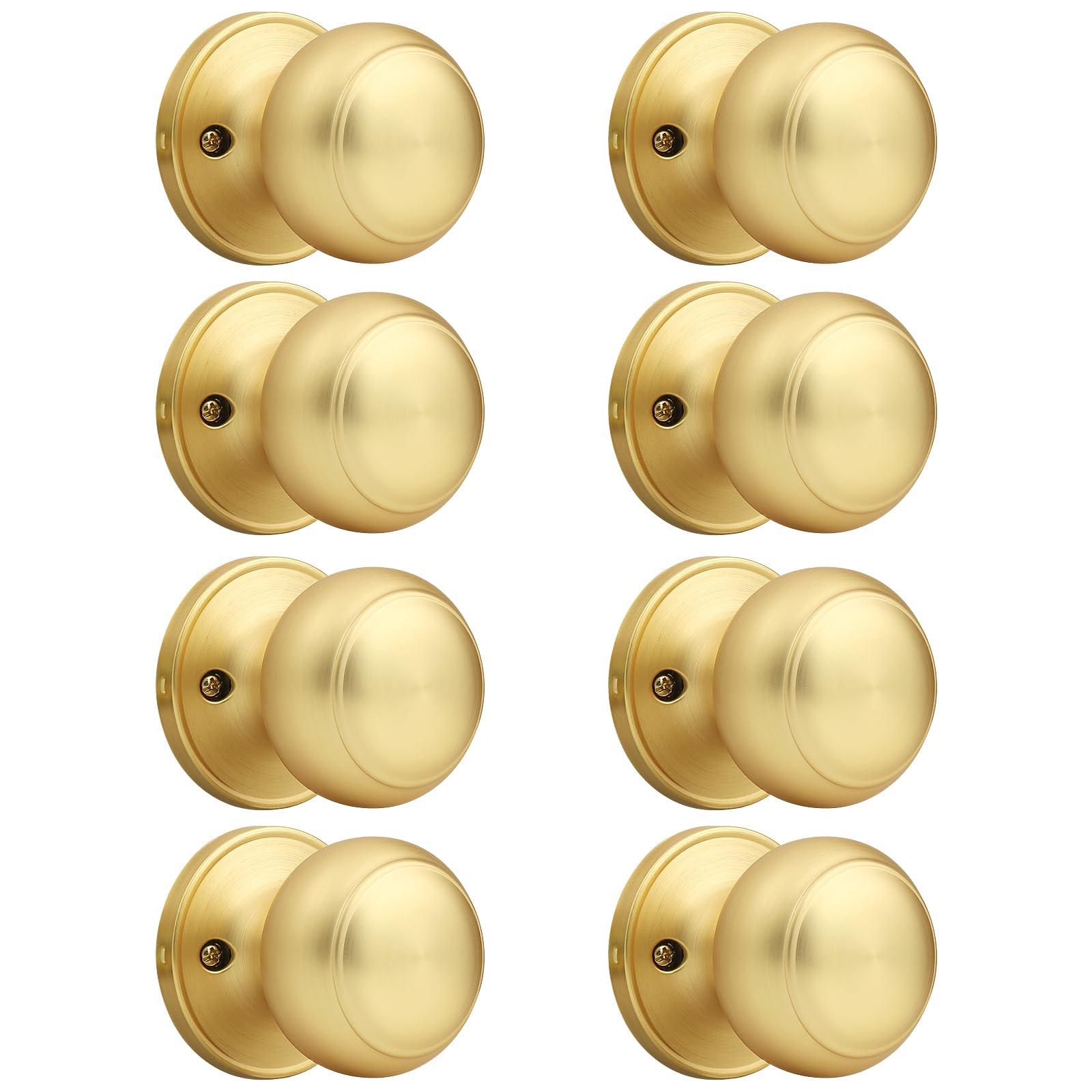 Brushed Nickel Dummy Door Knobs - 2 Pack -12