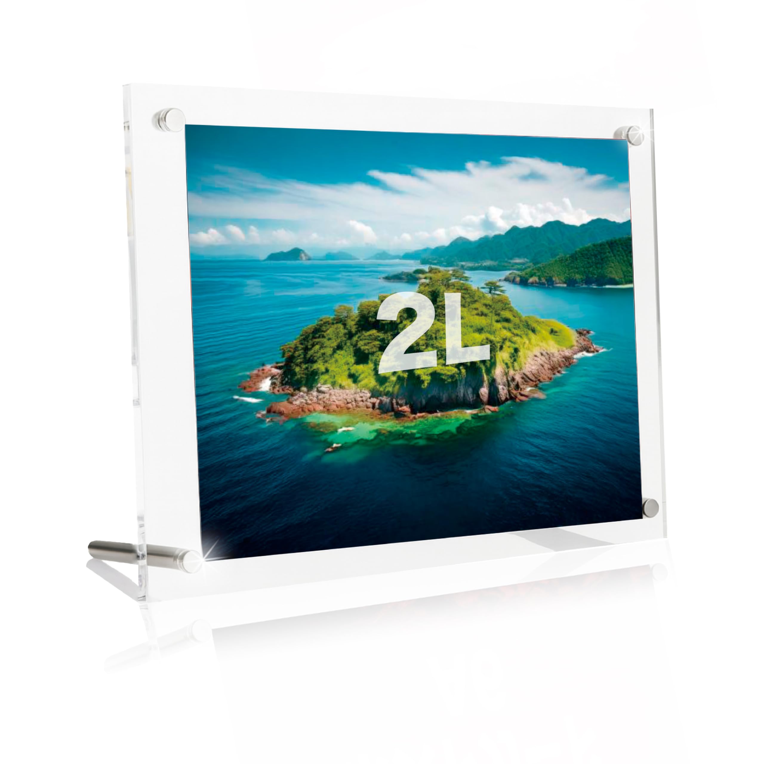 Amazon.co.jp: benrii 2L版 アクリルフォトフレーム 写真