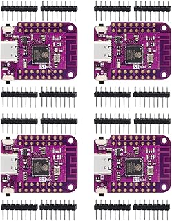 Mautacly 4Pcs ESP32 S2 Mini V1.0.0 WiFi IOT Board Based S2 Mini Development Board ESP32-S2FN4R2 ESP32-S2 4MB Flash 2MB PSRAM MicroPython