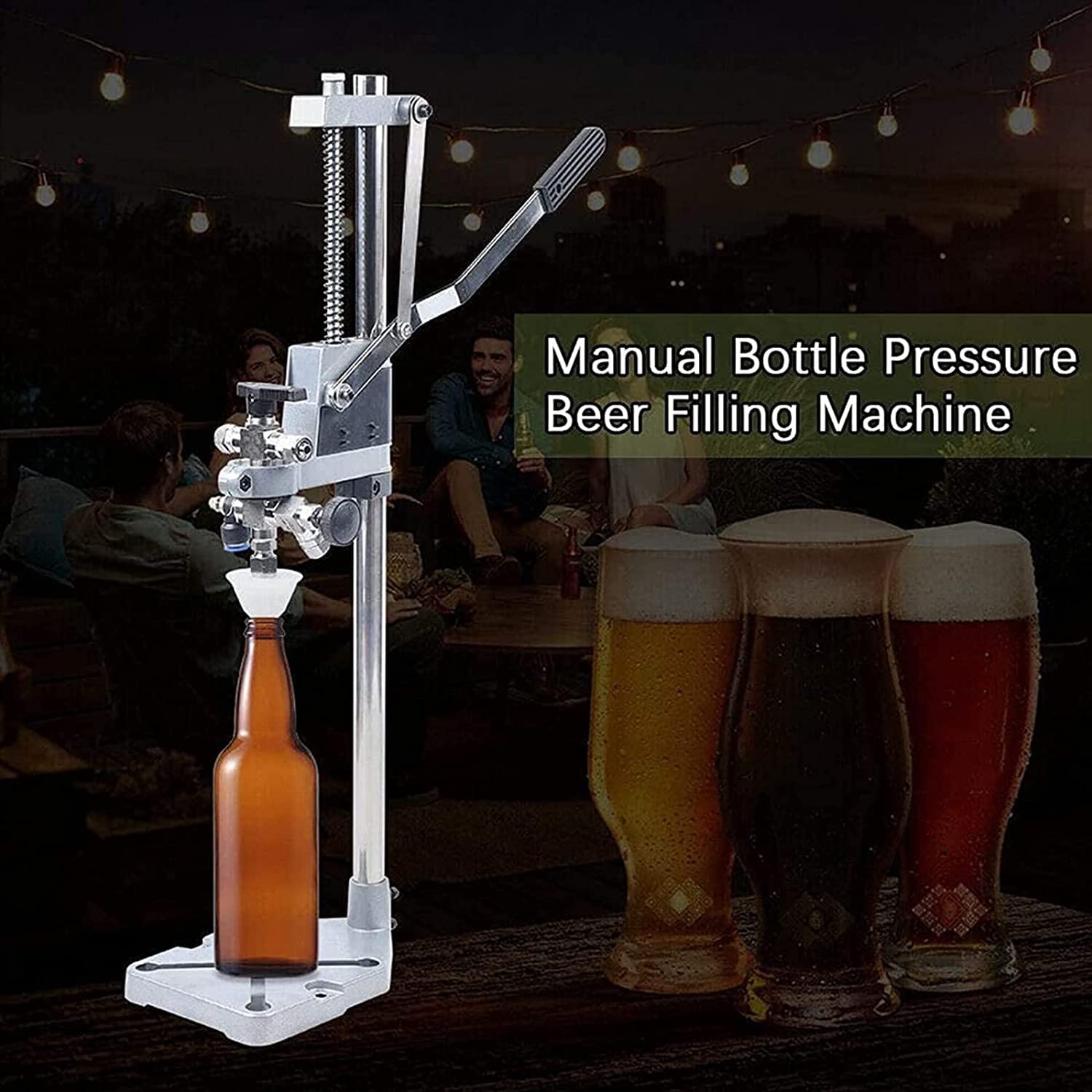 Máquina de llenado de líquidos, Máquina de llenado Manual, Llenadora de Botellas de Cerveza, Llenadora de Botellas a contrapresión, Llenadora de Vino