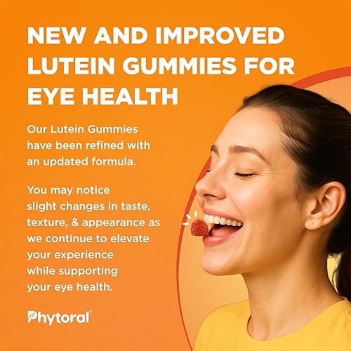 Miniatura 4 de Vitaminas para ojos de luteína y zeaxantina para adultos, deliciosas vitaminas veganas para la salud de los ojos, luteína y zeaxantina, vitaminas