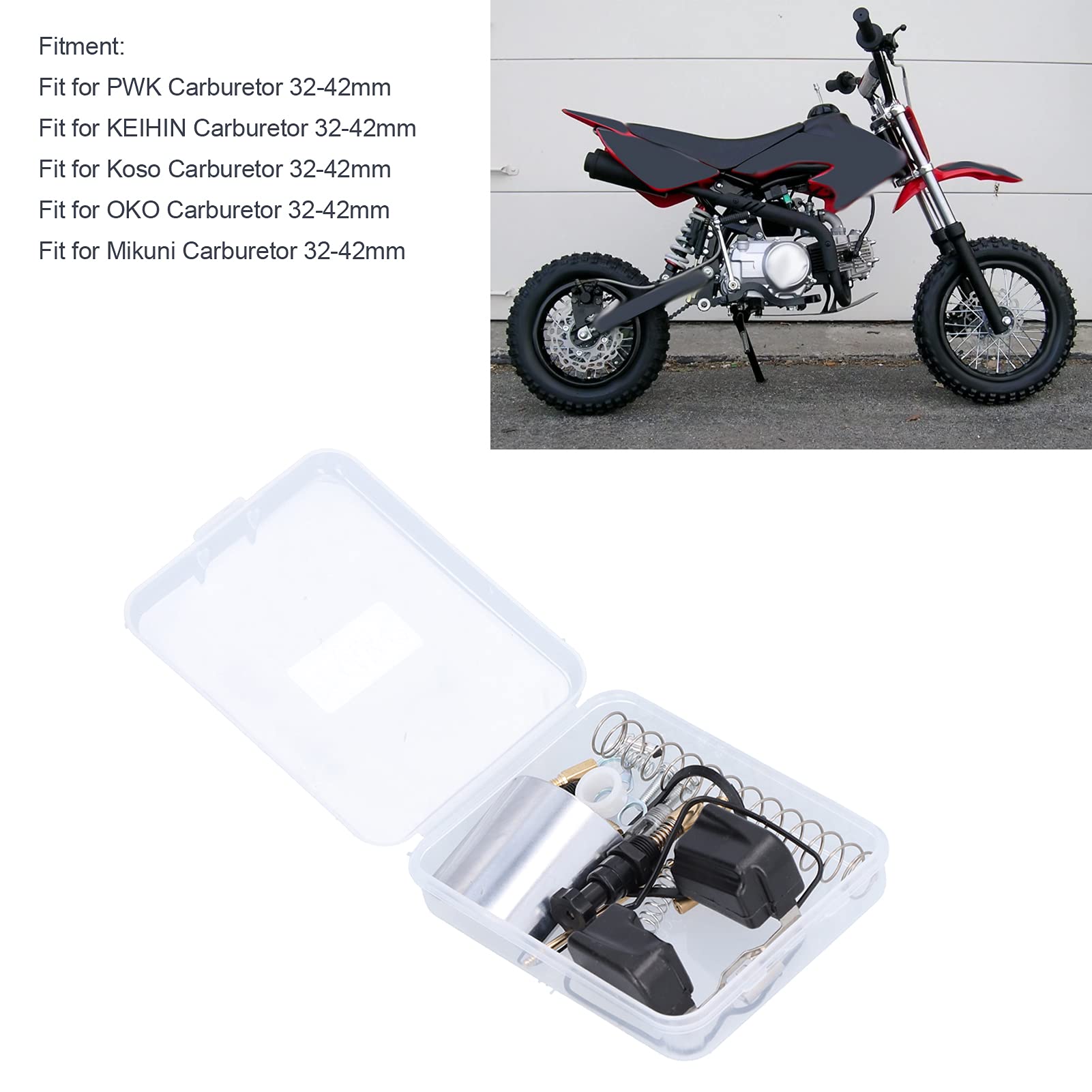 Kit De Reparación De Carburador 25 Piezas - Agujas, Jets Y Accesorios Para Motos, Scooters, UTV Y ATV, Compatible Con 32-42mm