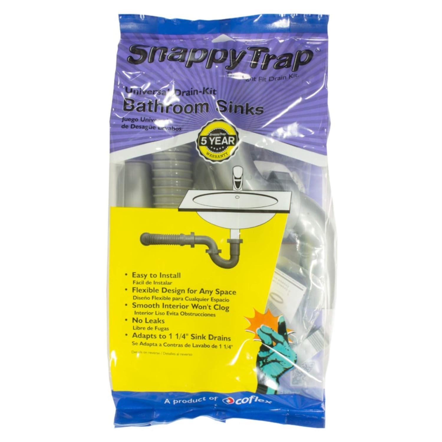 Coflex Snappy Trap Universal Drain Kit for Bathroom Sinks Amazon.in