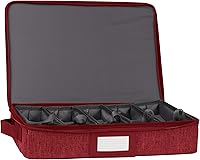 Vista 11 de Covermates Keepsakes - Caja de almacenamiento de cubiertos, apilable, asas reforzadas, almacenamiento de porcelana, gris jaspeado