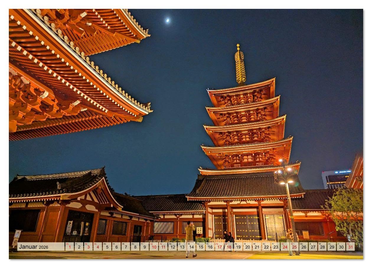 Japan entdecken Tokio, Osaka & mehr (hochwertiger Premium Wandkalender 2026 DIN A2 quer), Kunstdruck in Hochglanz: Ein visueller Streifzug durch Japans faszinierende Vielfalt. (CALVENDO Orte)