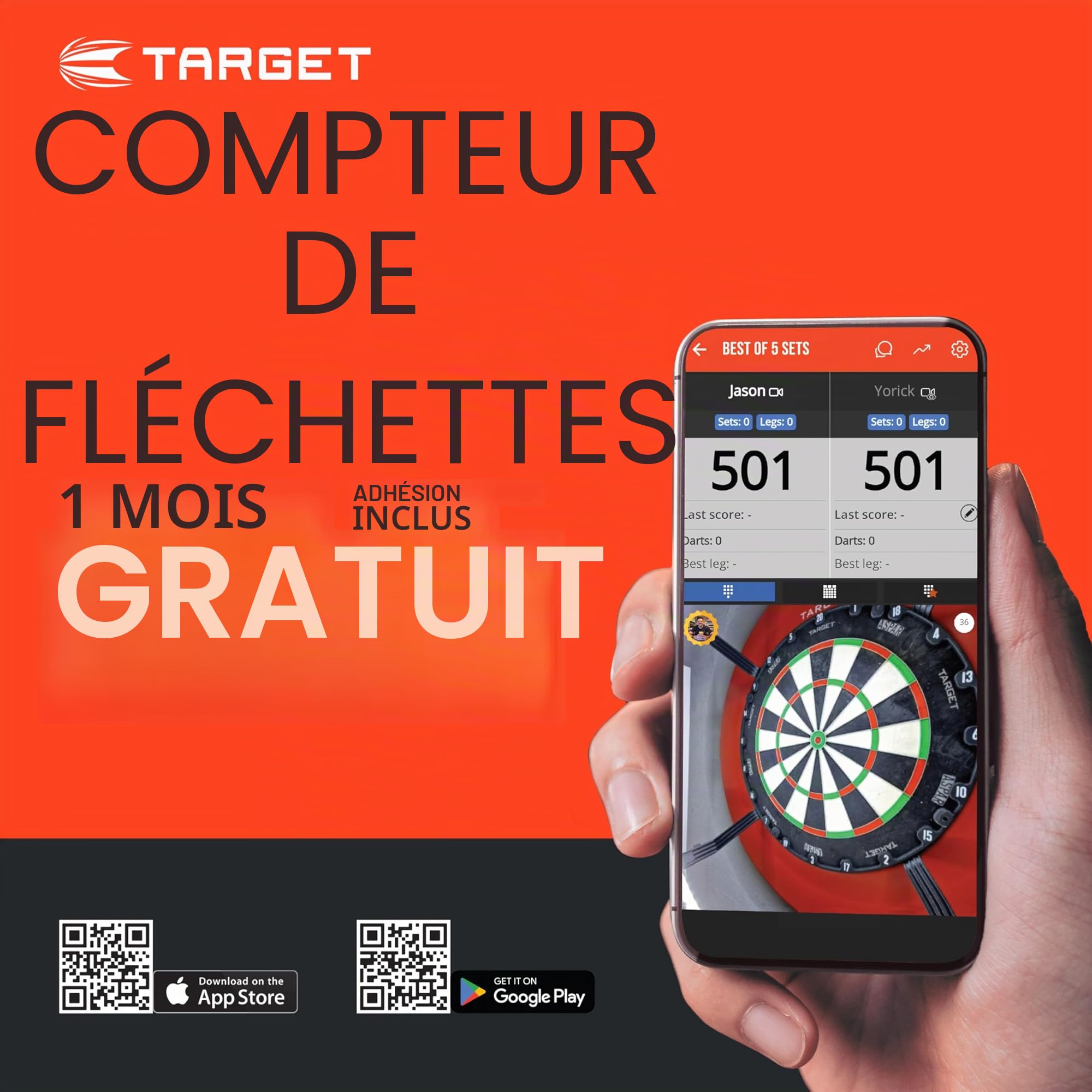Target Darts Nathan Aspinall 22G/23G/24G Tungsten Steel Tip Darts Set - 9 Arbres Pro Grip - 9 Pro Ultra Flights – Dart Wallet - Dart Counter App Coupon Bundle
