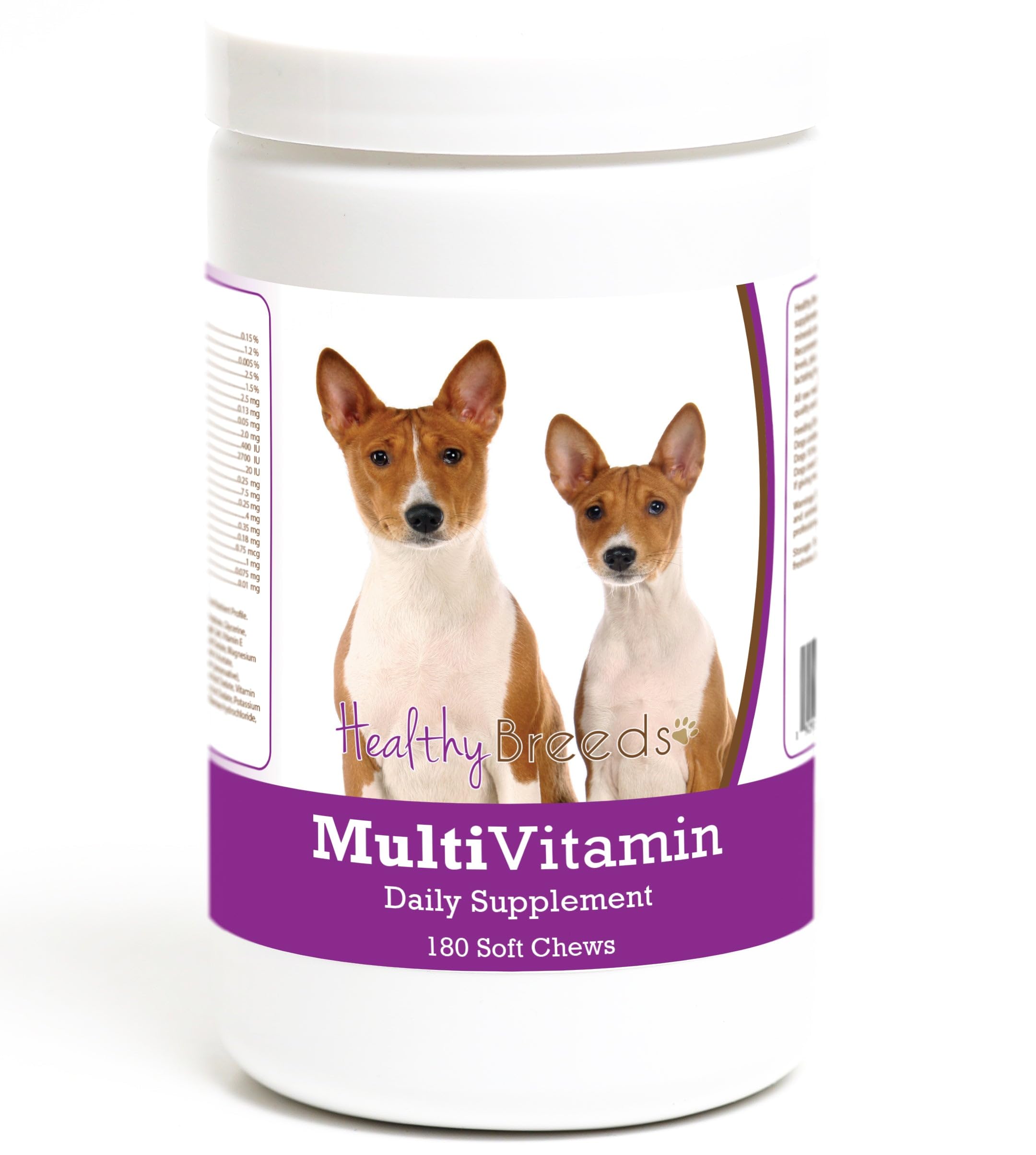 Healthy Breeds Basenji Multivitamin Soft Chew for Dogs 180 Count