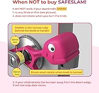 Vista 4 de Tope de puerta a prueba de bebés, protectores de pellizco de puerta que protegen los dedos de los niños y las colas de PET. Protectores de dedos