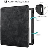 Vista 4 de WALNEW Funda para Kindle Scribe de 10.2 pulgadas (lanzado en 2022), funda inteligente de piel sintética con soporte para bolígrafo y encendido