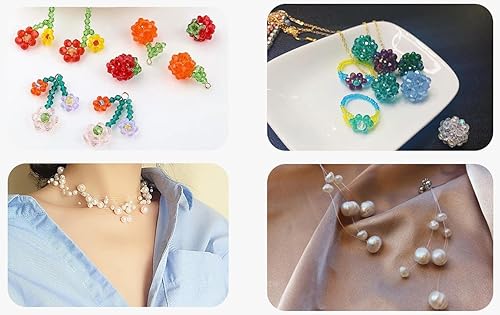 Miniatura 9 de KONMAY Alambre de pesca transparente con estuche, 76 yardas de 0.028 in, línea de pesca de nailon monofilamento, cuerda invisible para colgar