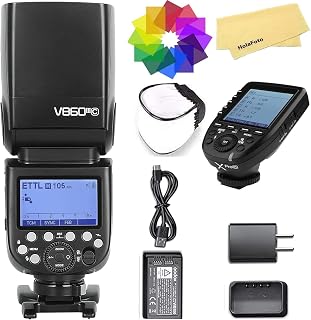 Godox V860III-C Camera Flash for Canon Camera Flash Speedlite,2.4G HSS 1/8000s w/XPro-C Flash Trigger,480 Full-Power Flashes,2600mAh Li-ion Battery,0.01-1.5s Recycle Time,10 Levels LED Modeling Lamp