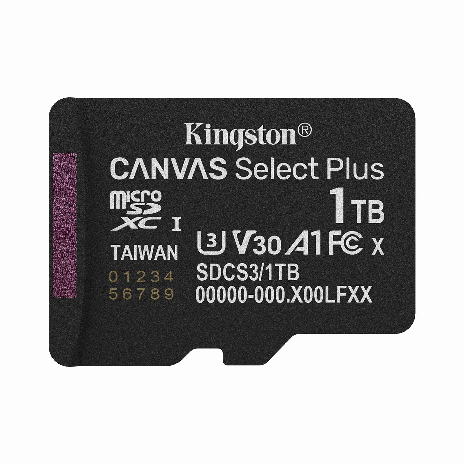 Kingston Canvas Select Plus microSDメモリーカード 1TB microSDXC Gen3 150MB/s A1カード + アダプター - SDCS3/1TB