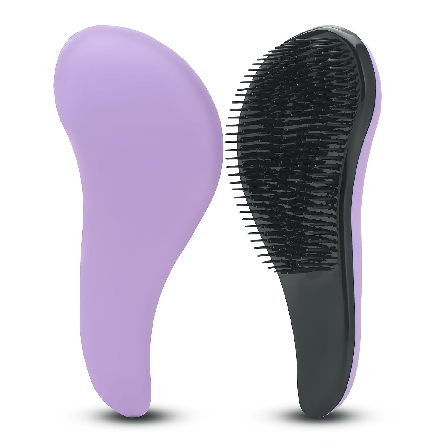 Detangling Hair Brush For Kids And Adults, Gentle Hair Care Wet Brush With Soft Flexible Bristles For Straight, Natural, Curly, Dry, Or Wet Styling, Loosen Knots And Tangles, The Scoopie (Purple)