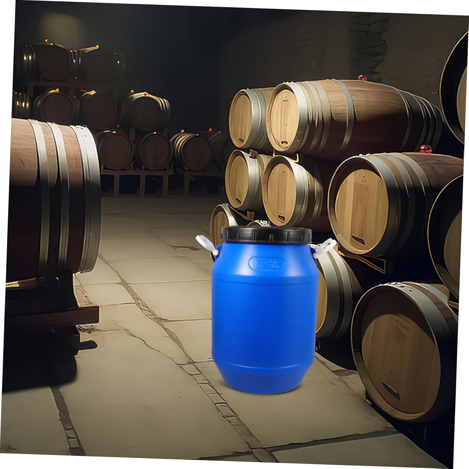 KICHOUSE Safe for Food Storage 25l Enzyme Barrel with Airtight Lid for Big Storage Bins Tins