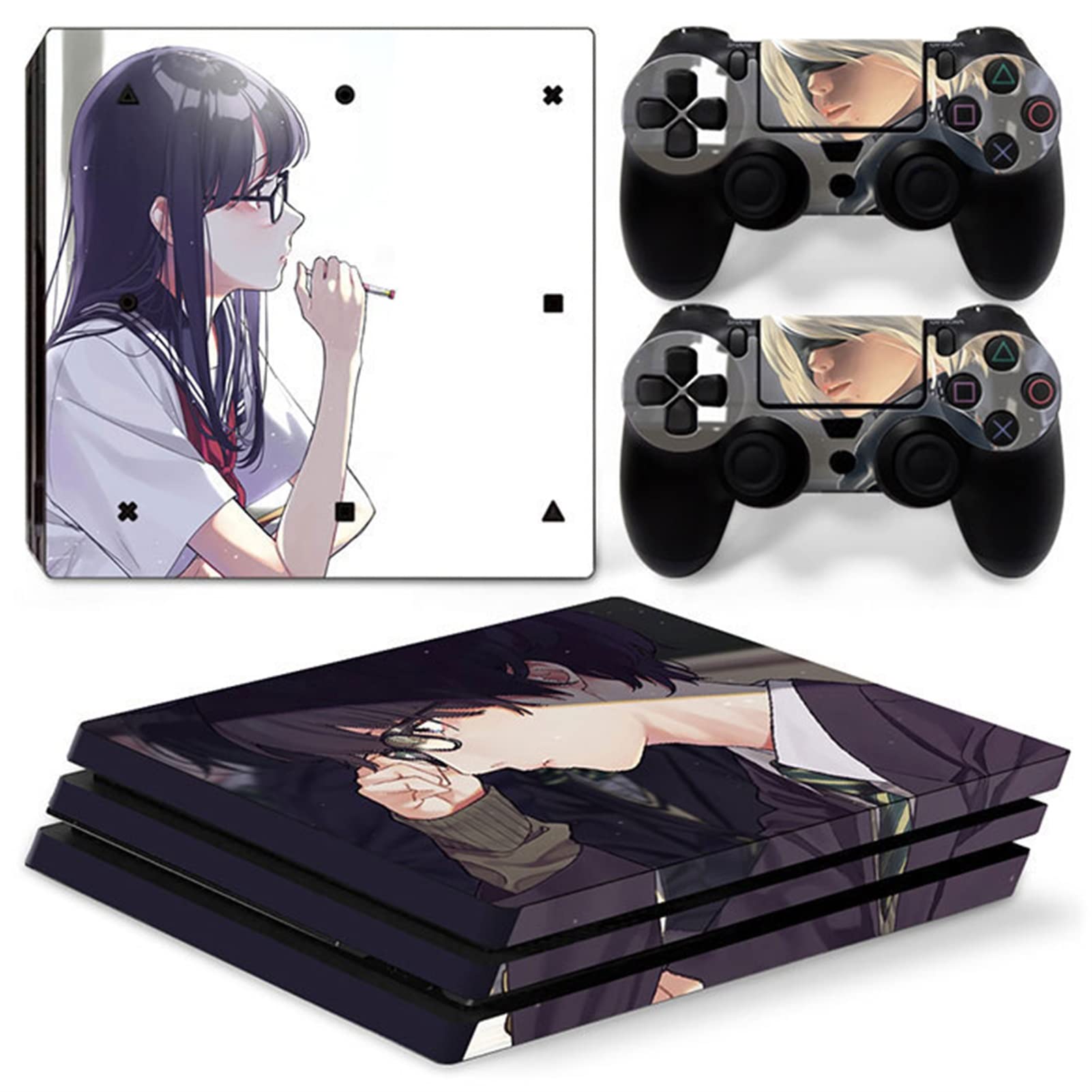 Amazon.co.jp: LEEWEE アニメPS4 Pro用スキンコンソールと 