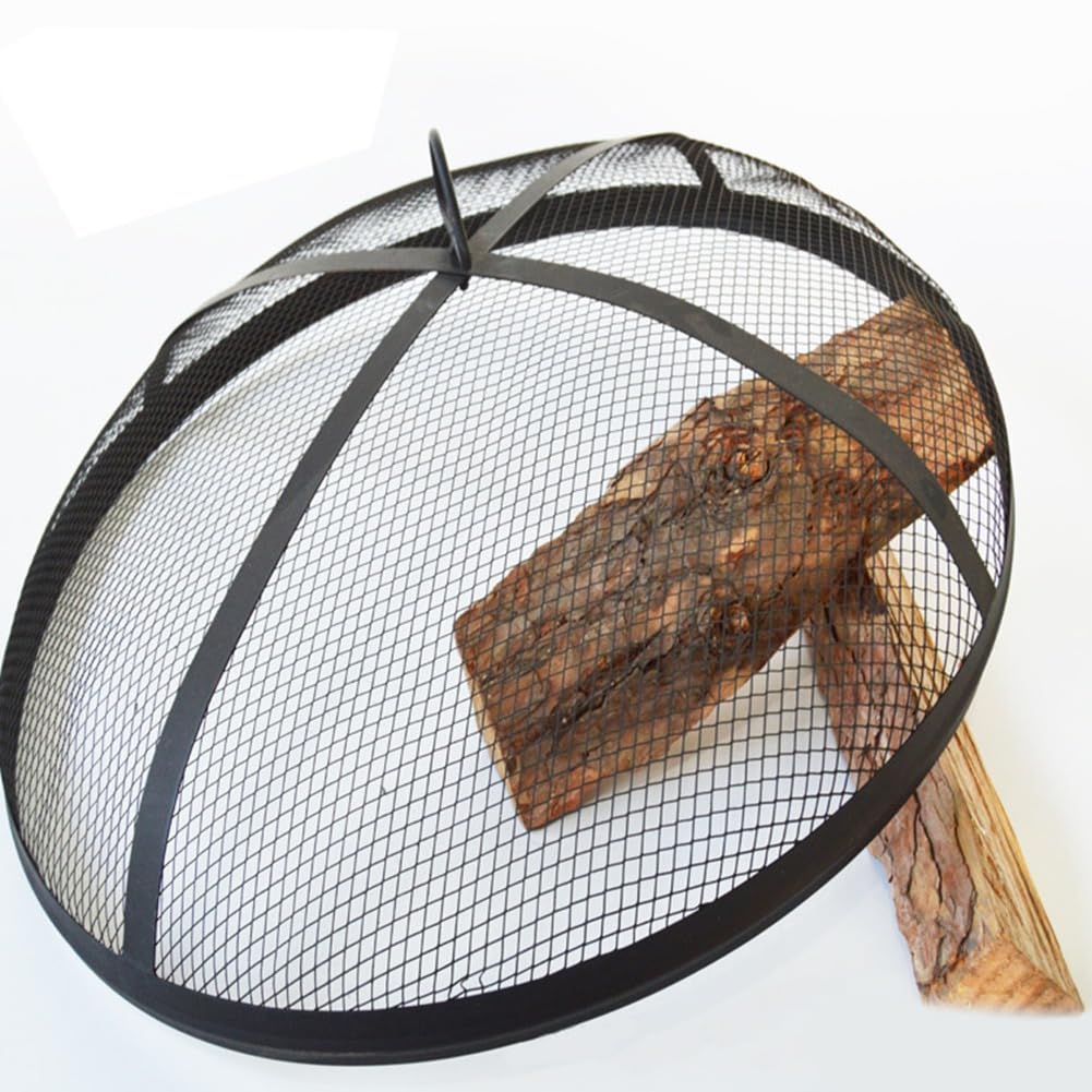 Pare-étincelles pour foyer extérieur, filet de protection rond pour foyer, couvercle de foyer pour le jardin