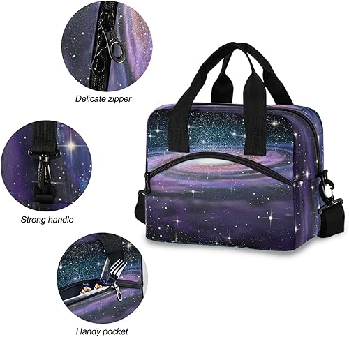 Miniatura 10 de ALAZA Lonchera aislada con cabello rizado, reutilizable, con correa para el hombro, para mujeres, hombres y adultos, 19 latas (12.5 litros)