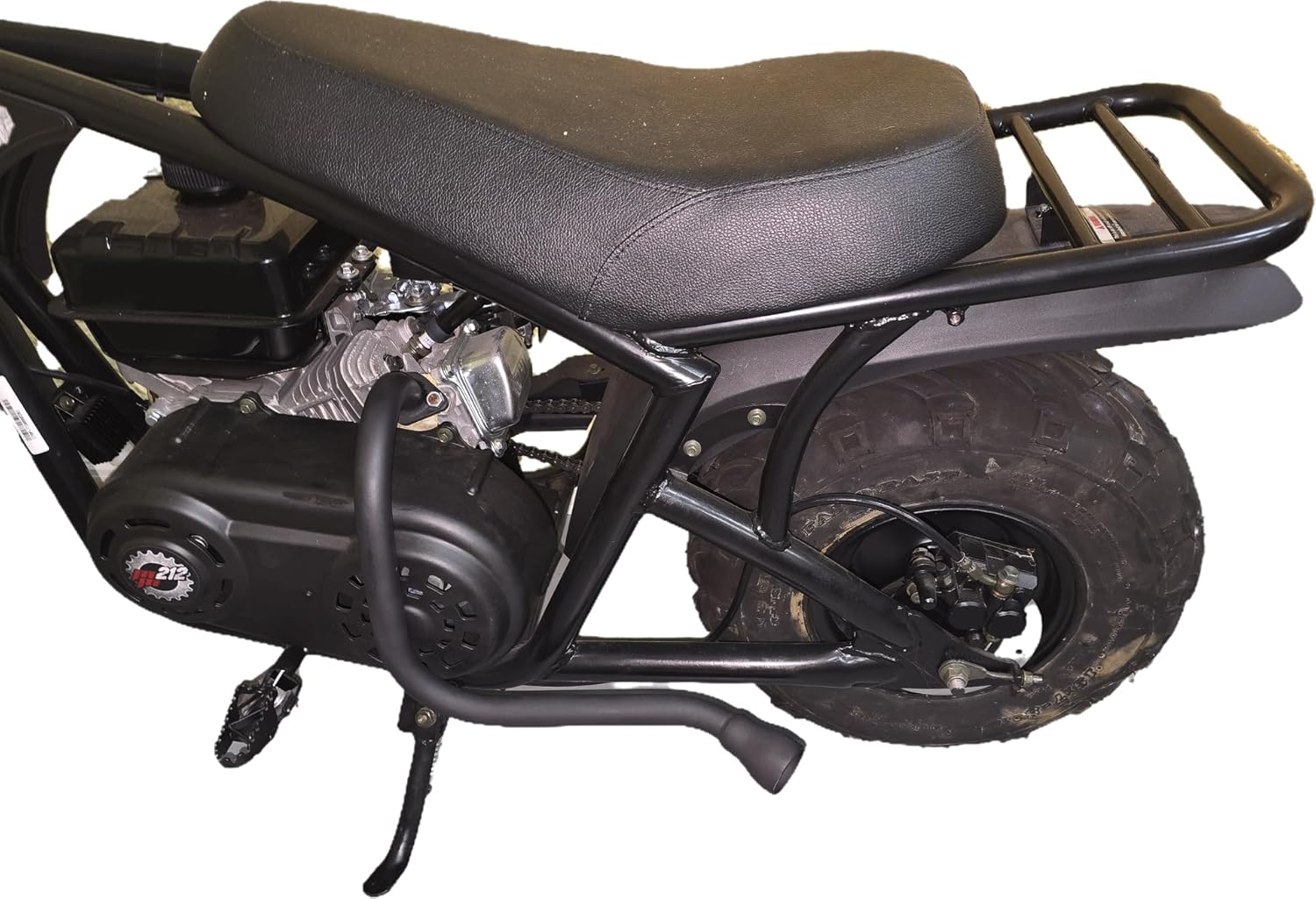 ARSPORT Black Left Long Exhaust Pipe for For Coleman CT200U BT200X KT196,For Predartor 212 Engine Baja MB165 MB200 Doodlebug Mini Bike, Axis M200, Mini Bikes 212CC, Hisun 196cc Engine