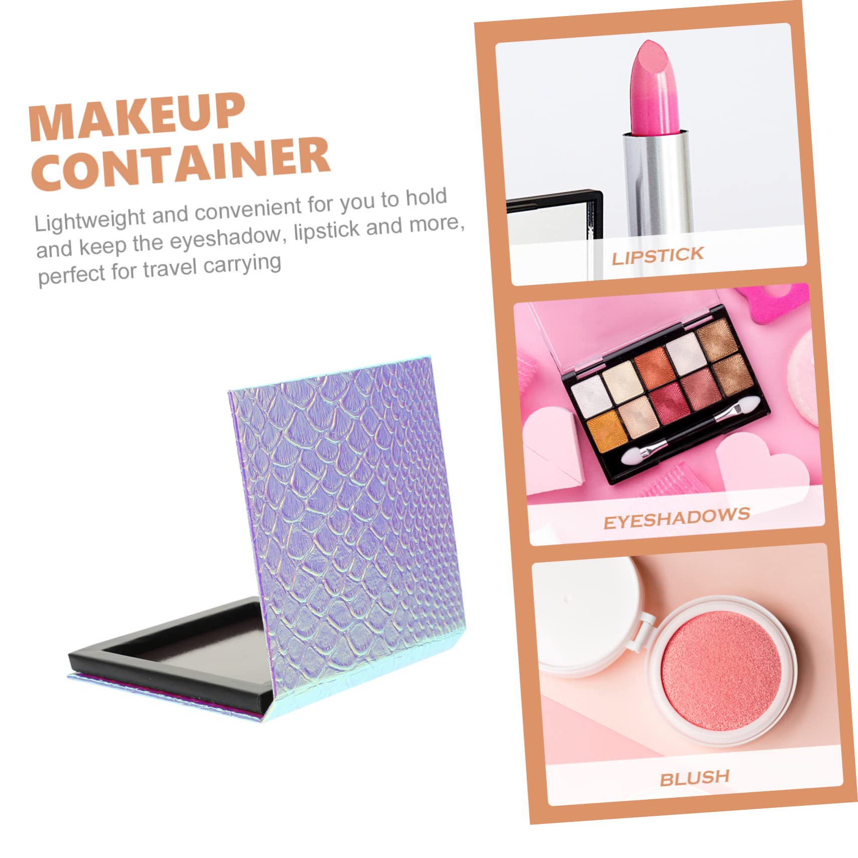 5 Pezzi Palette Ombretti Vuota con Design Scatola per Ombretti e Blush Compatta e Portatile per Viaggi e