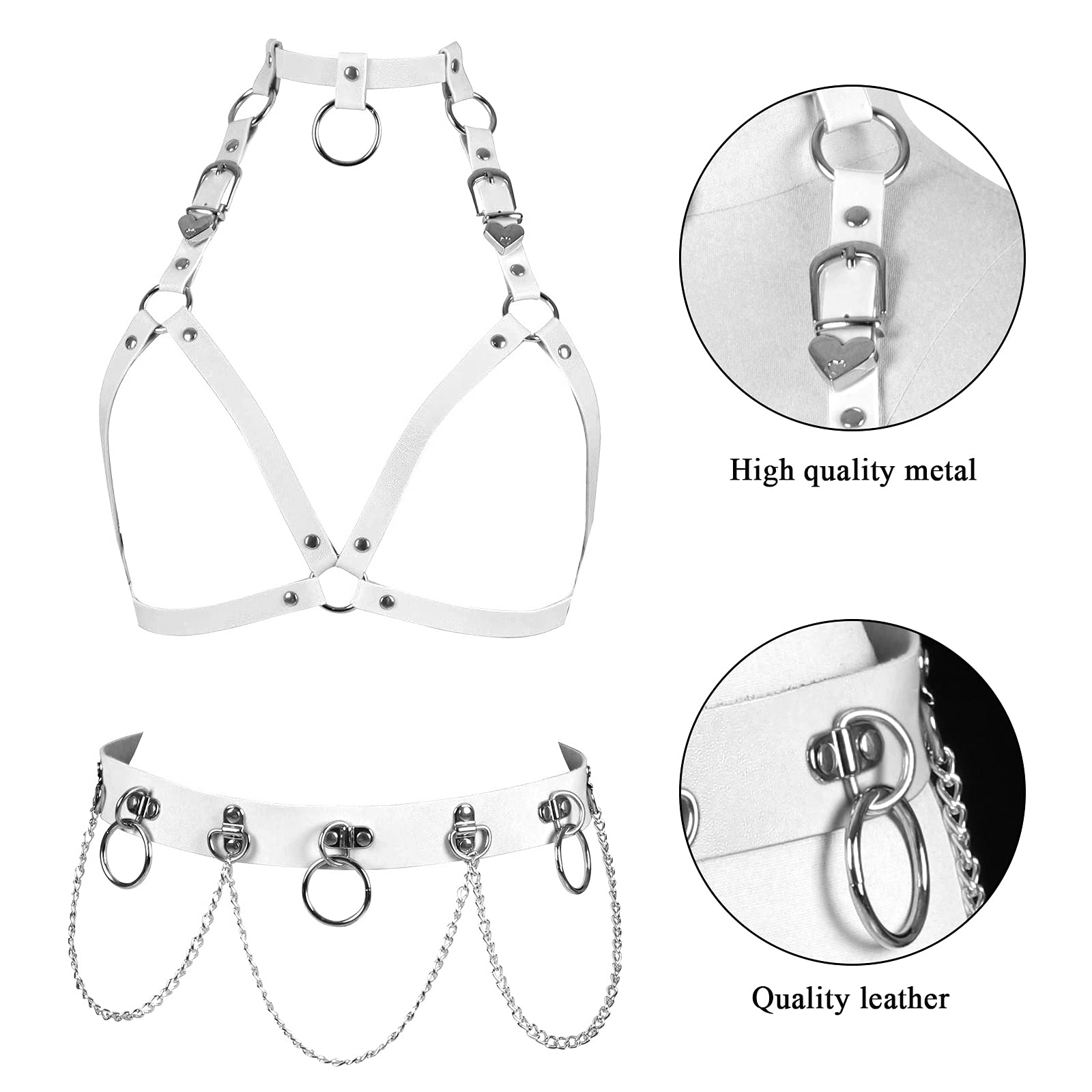 Set di Catene per Il Corpo in Pelle Catene per la Vita da Spiaggia Accessori per Il Corpo alla Moda Gioielli per Donne e Ragazze