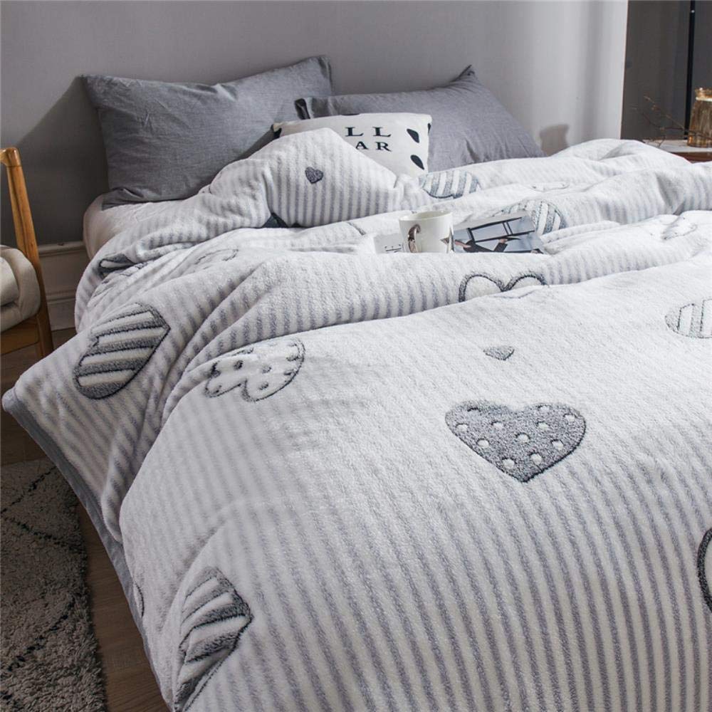 UKKD Decke Dünne Decke Flanell Winter-Suede-Blatt Weiche Sherpa Lichtdecke Für Sofa, EIN Nickerchen Bett Couch,Wassermelone,100X120Cm