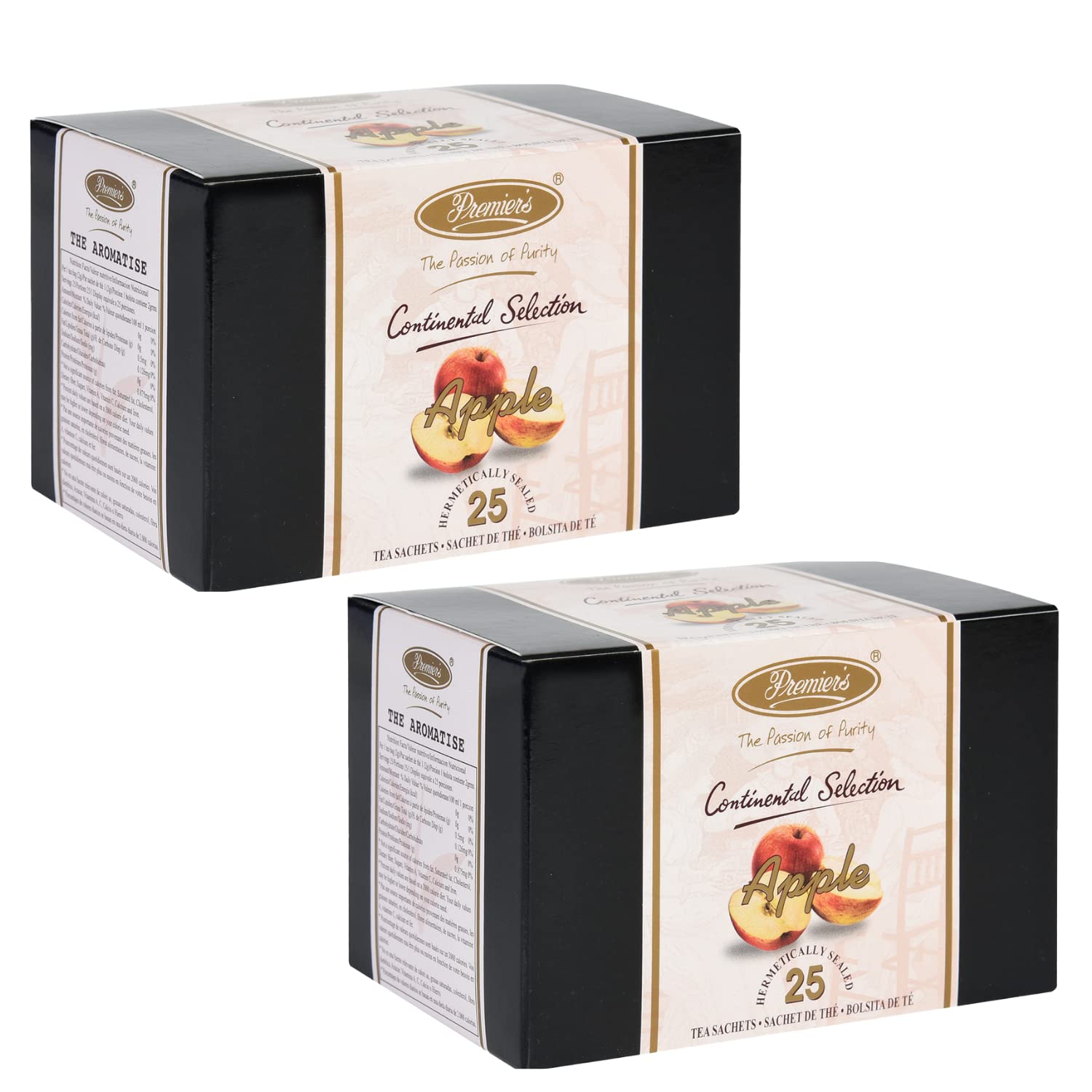 Premiers Apple Flavoured Tea, Pack of 2, (50g x 2), 100g, 50 Teabags, Fruit Tea, No additives, Make Iced or Hot Tea, Fruity Taste of Apple in Black Tea… (B09L53CVXK) Amazon Price History, Amazon Price Tracker