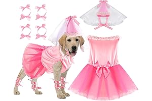 Sweetude 6 Pieces Large Dog Halloween Costumes for Girls
