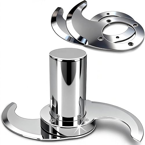 27055 Blade para robot Coupe procesador de alimentos R2, R2N, R2B, R2U, R201, R211, con carcasa de acero inoxidable y 2 cuchillas de repuesto, sin